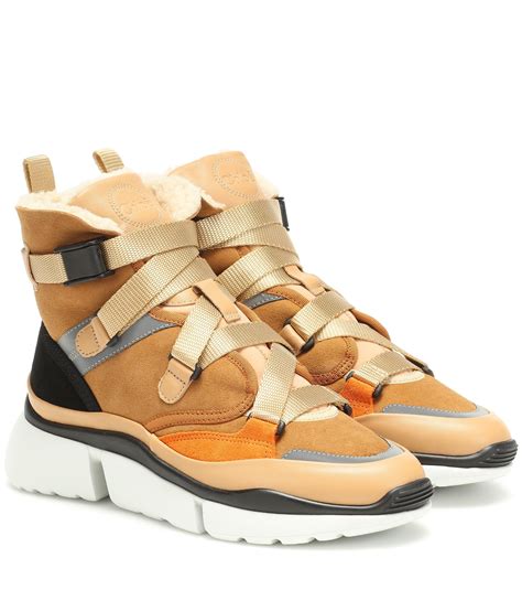 chloe sonnie sneaker high top